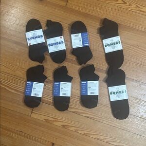 Bombas XL Ankle socks black socks 2 pairs Bombas M ankle 6 pairs (8 total)